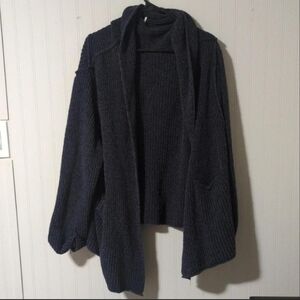 Free People Dark Blue Oversized Cardigan